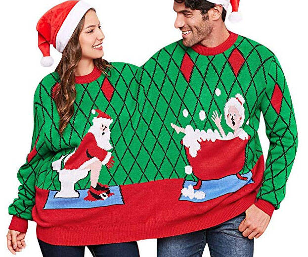 2-Person Ugly Christmas Sweaters - //coolthings.us