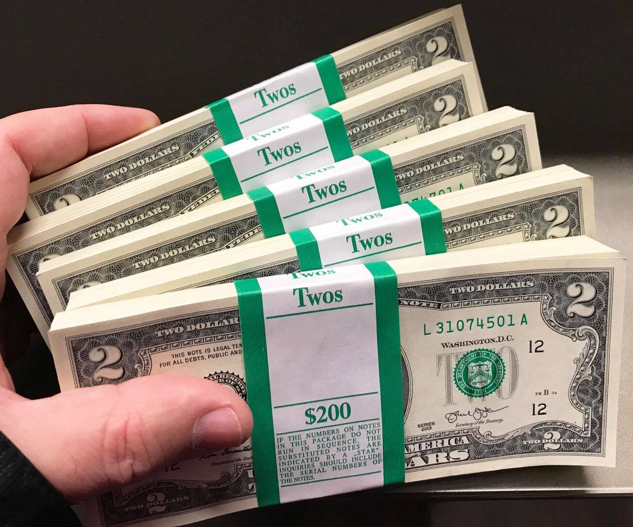 U.S. Treasury Two Dollar Bills