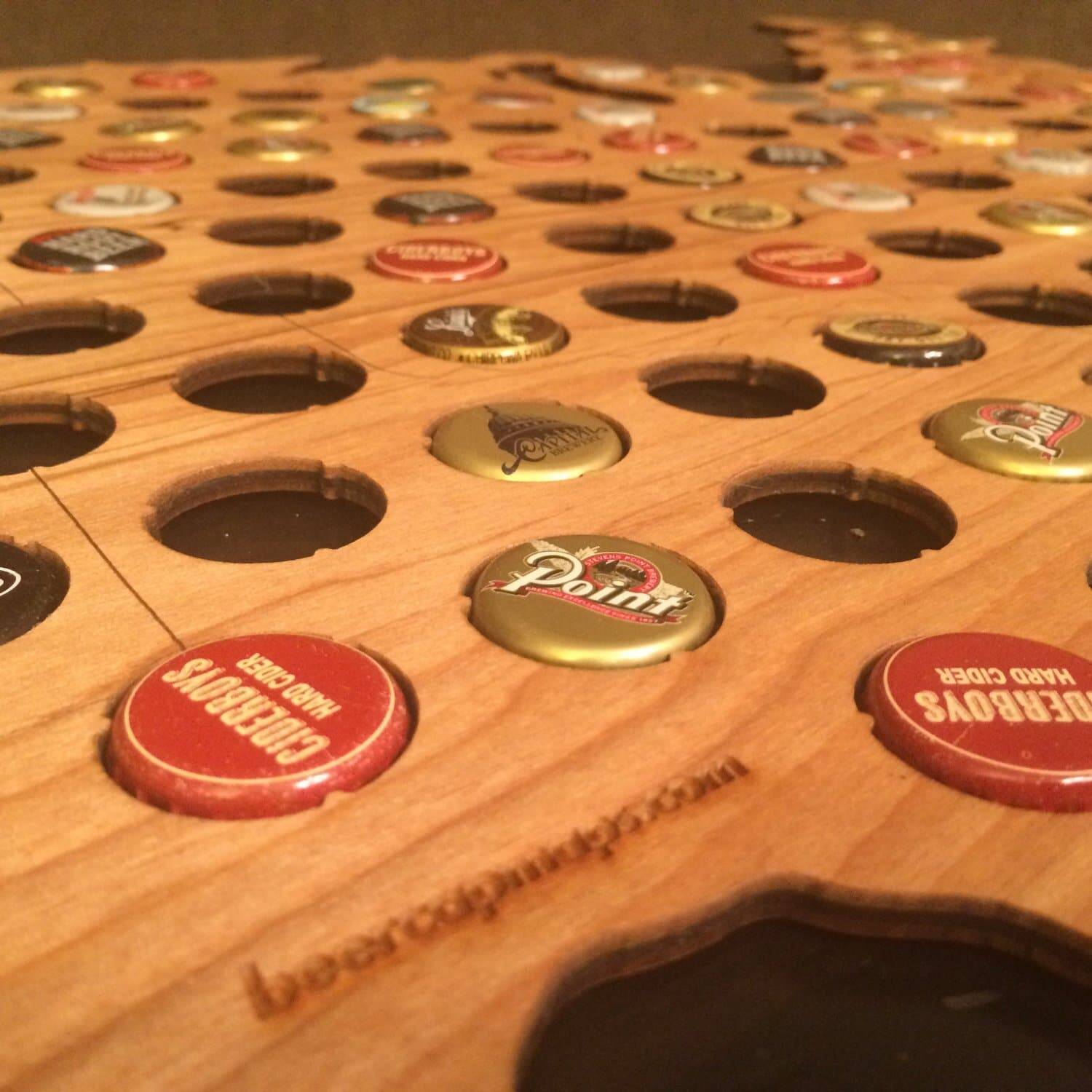 USA Beer Cap Map