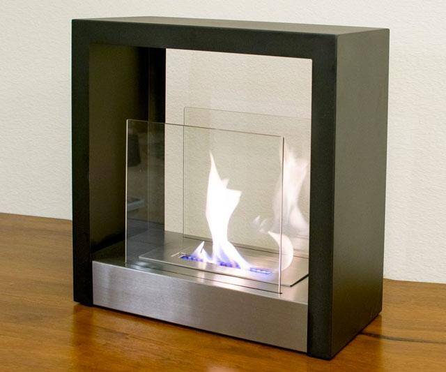 Ventless Freestanding Bio-Ethanol Fireplace