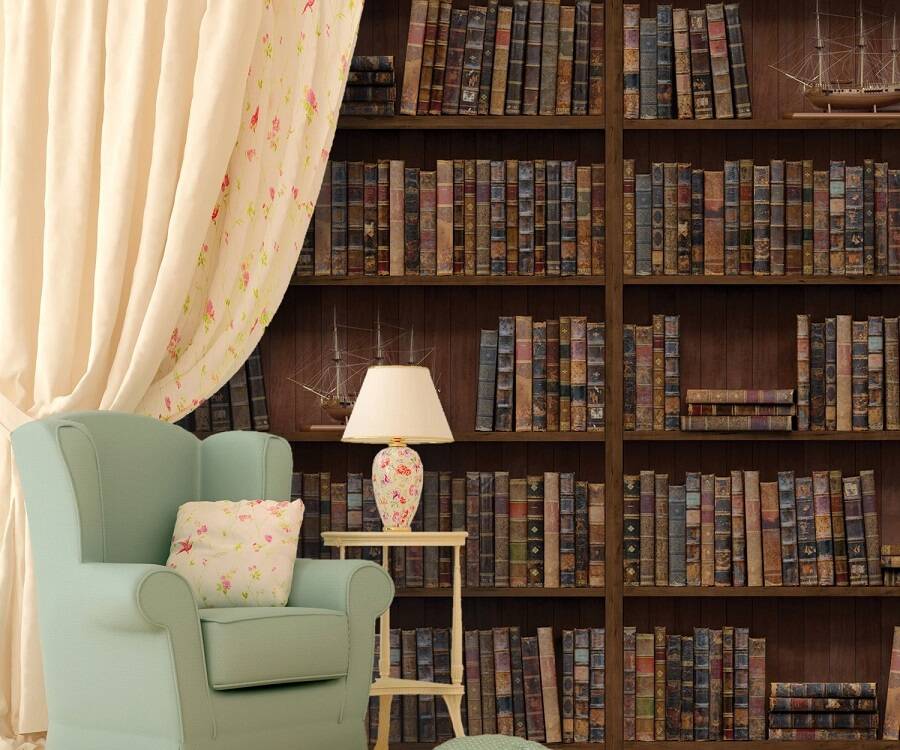 Vintage Library Wall Adhesive