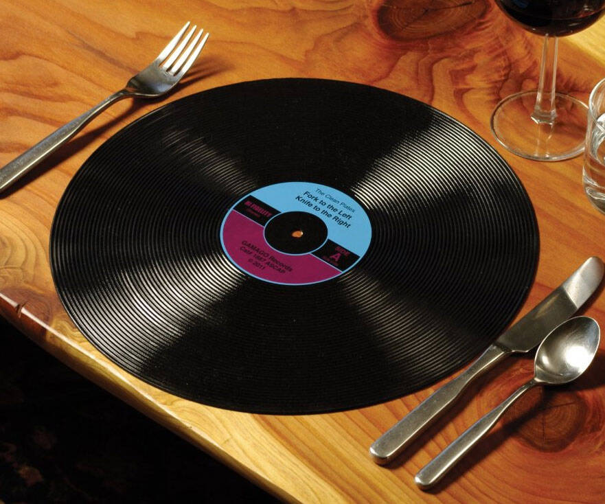 Vinyl Record Dinner Placemats