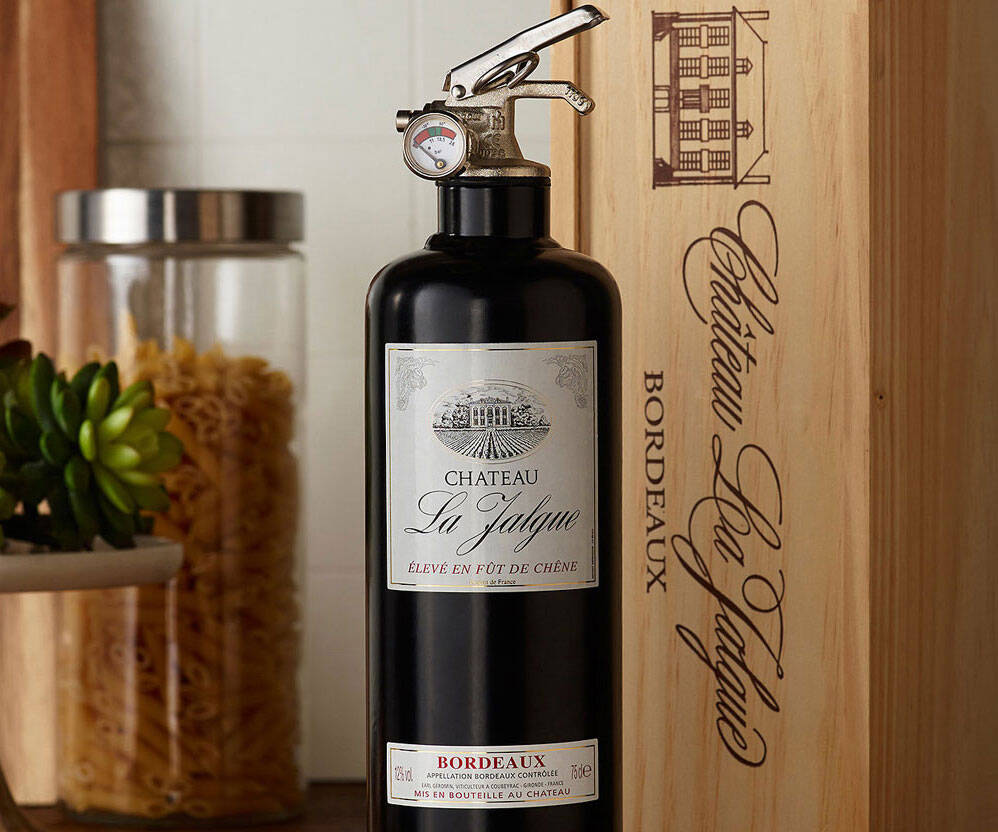 Wine Bottle Fire Extinguisher