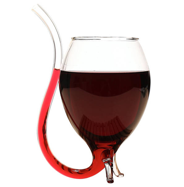 Wine Glass With Straw - //coolthings.us