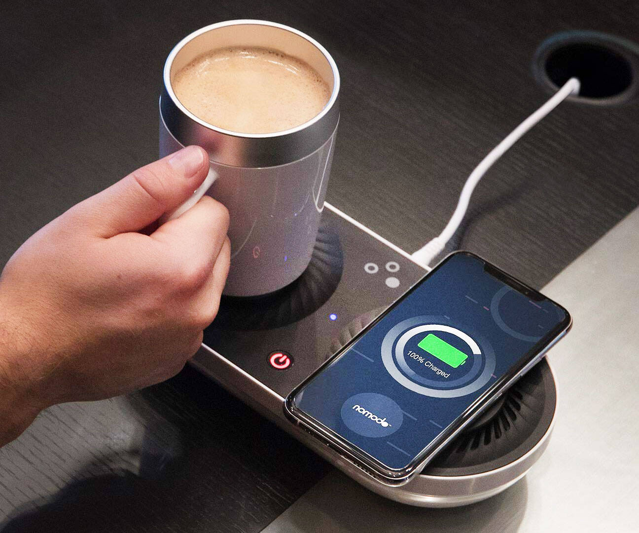 Wireless Phone Charger & Drink Warmer - http://coolthings.us