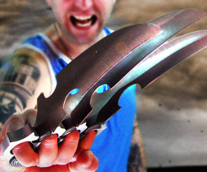 Wolverine Style Hand Blades