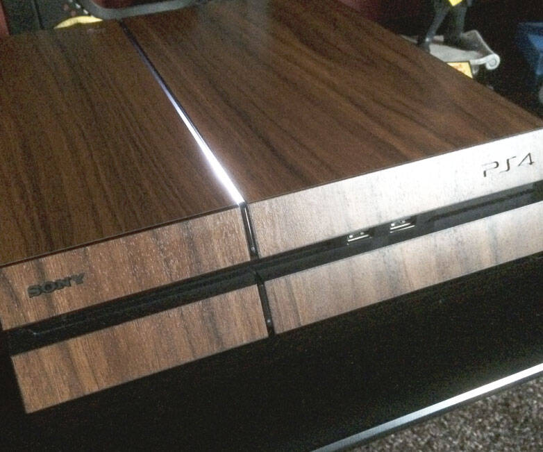 Wood Playstation 4 Decal - coolthings.us