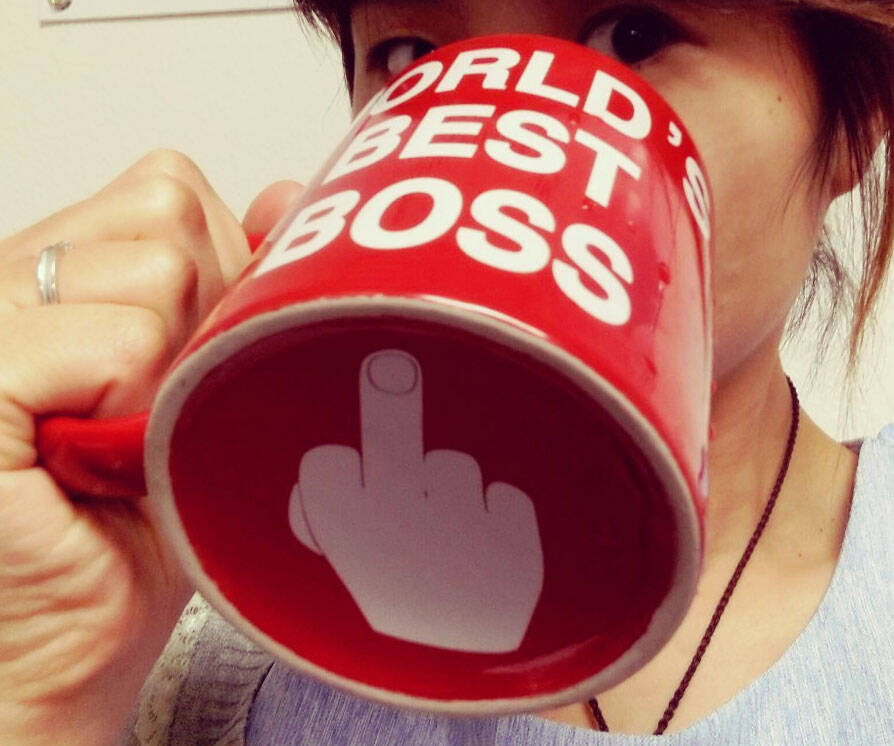 World's Best Boss Middle Finger Mug
