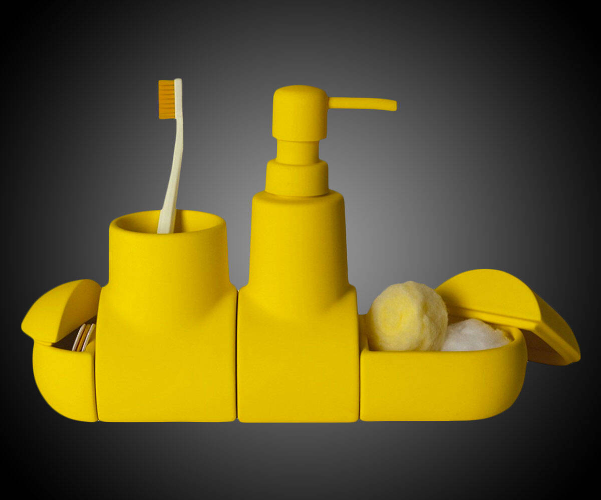 Yellow Submarine Bathroom Accessory Set