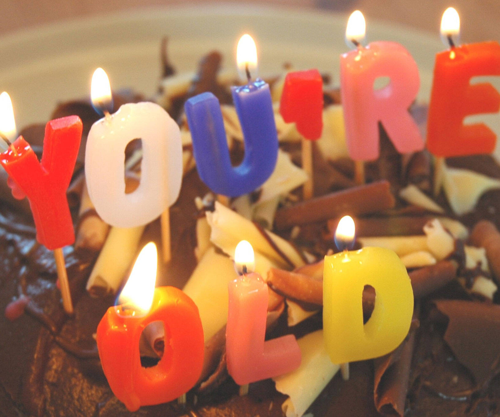 You're Old Birthday Candles