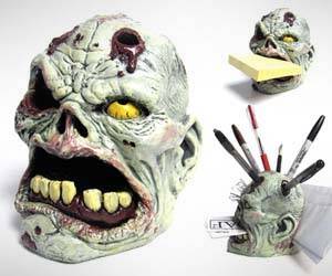 Zombie Head Desk Organizer