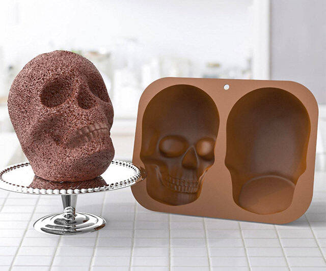 3D Skull Silicone Cake Mold - //coolthings.us