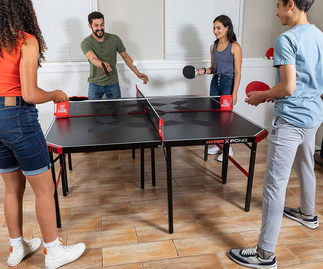 4-Way Ping Pong Table - //coolthings.us