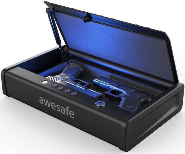 Awesafe Biometric Fingerprint Gun Safe - //coolthings.us