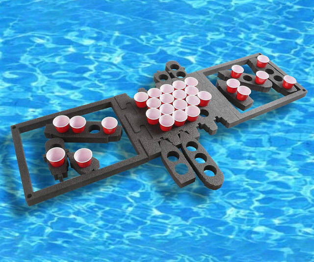Battleship Floating Beer Pong - //coolthings.us