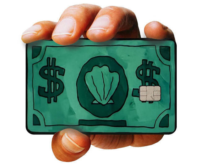 Bikini Buck Credit Card Sticker Cover - //coolthings.us
