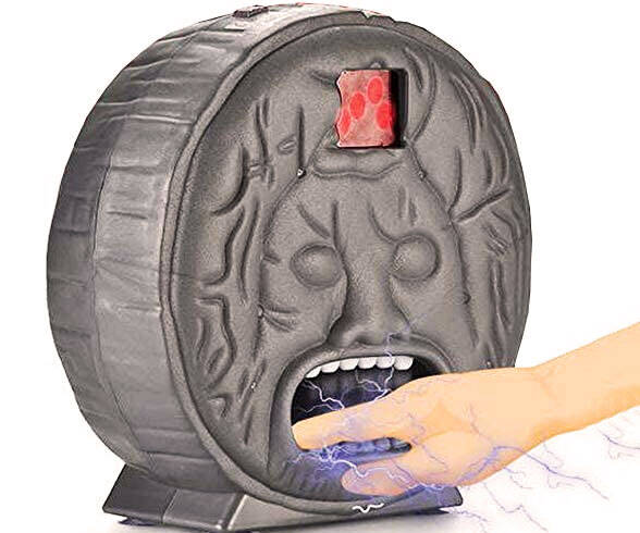 Biting And Shocking Lie Detector Game