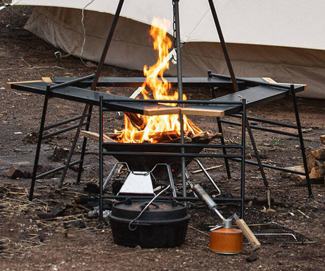 The Modular Camping Firepit Table