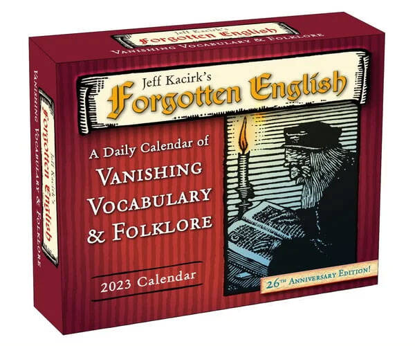 Forgotten English Daily Calendar - //coolthings.us