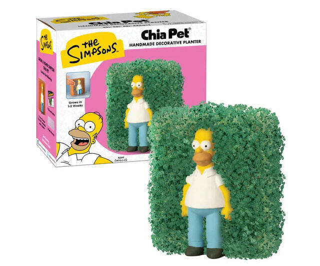 Homer Simpson Chia Pet - //coolthings.us