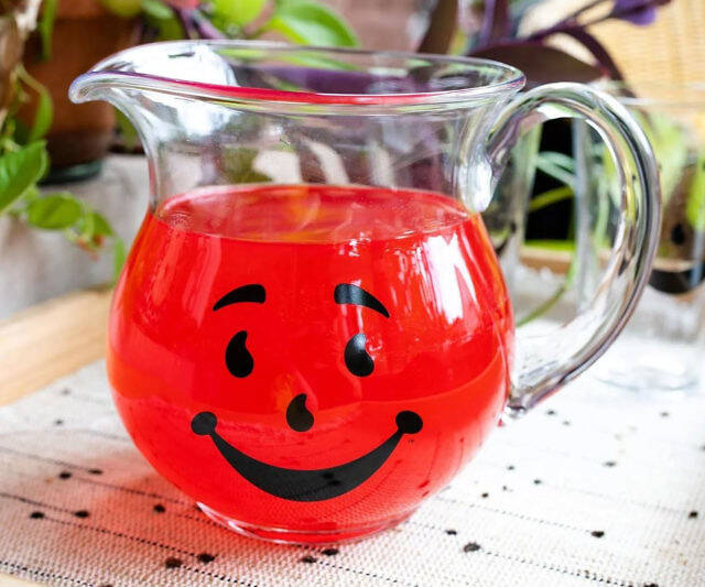 Kool-Aid Man Glass Pitcher - //coolthings.us