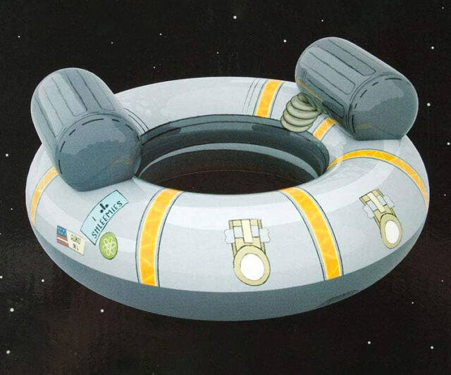 Rick & Morty Inflatable Ship Pool Float