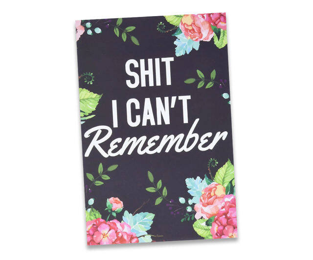 Sh*t I Can't Remember Notebook - //coolthings.us