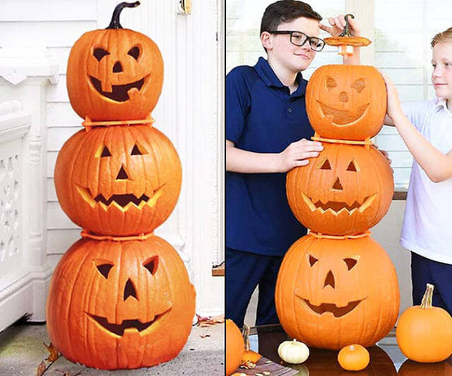 The Stack-O-Lantern Pumpkin Stacking Kit