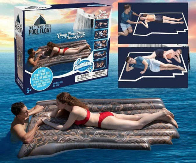 Titanic Door-Shaped Pool Float - //coolthings.us