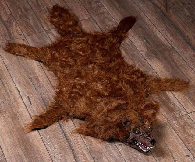 Werewolf Pelt Throw Rug - //coolthings.us