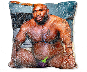 Barry Wood Sequin Pillow Cover