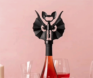 Bat Wings Corkscrew Bottle Opener - //coolthings.us