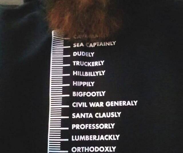 Beard Measurement Chart Shirt - //coolthings.us