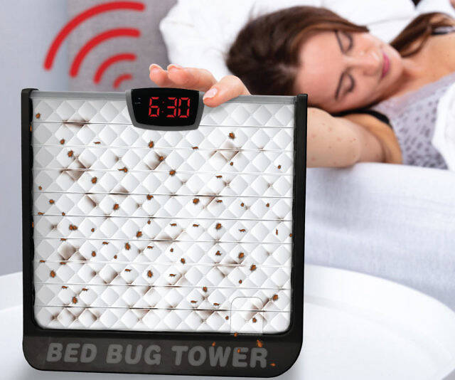 Bed Bug Tower Alarm Clock - //coolthings.us