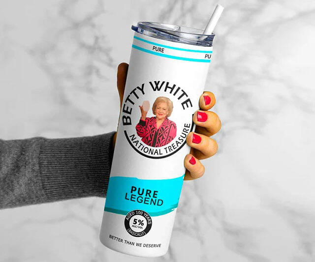 Betty White Hard Zeltzer Tumbler - //coolthings.us