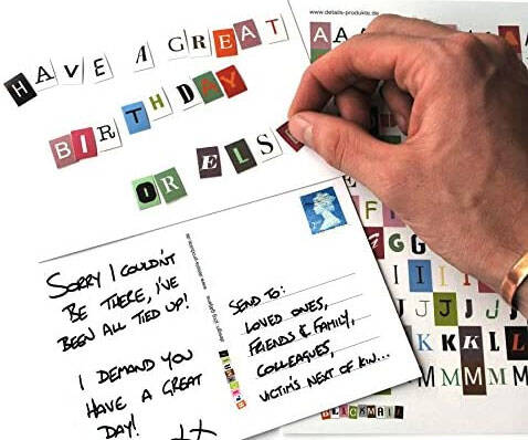 DIY Blackmail Postcards - //coolthings.us