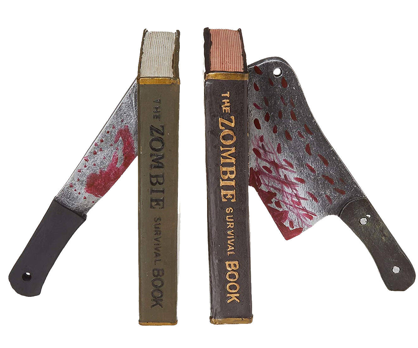 Bloody Cleaver Bookends - //coolthings.us