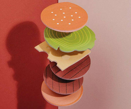 Burger Sticky Notes