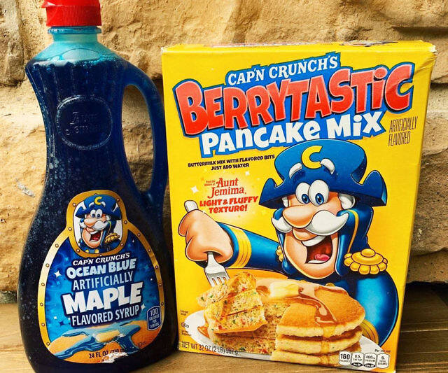 Cap'n Crunch Blue Maple Syrup