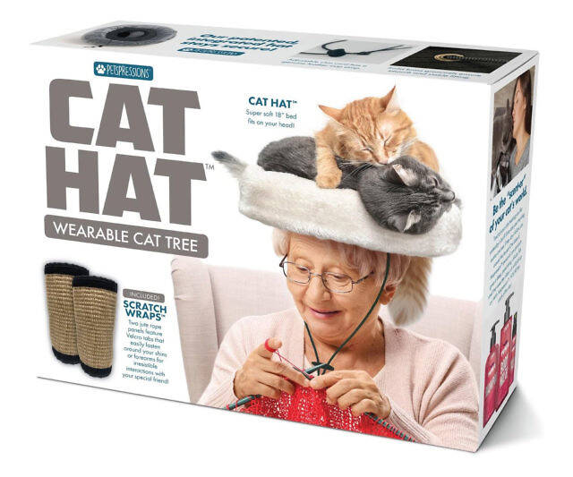 Cat Hat Wearable Cat Tree - //coolthings.us