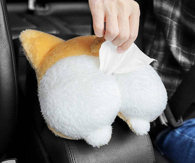 Corgi Butt Car Tissue Dispenser - //coolthings.us