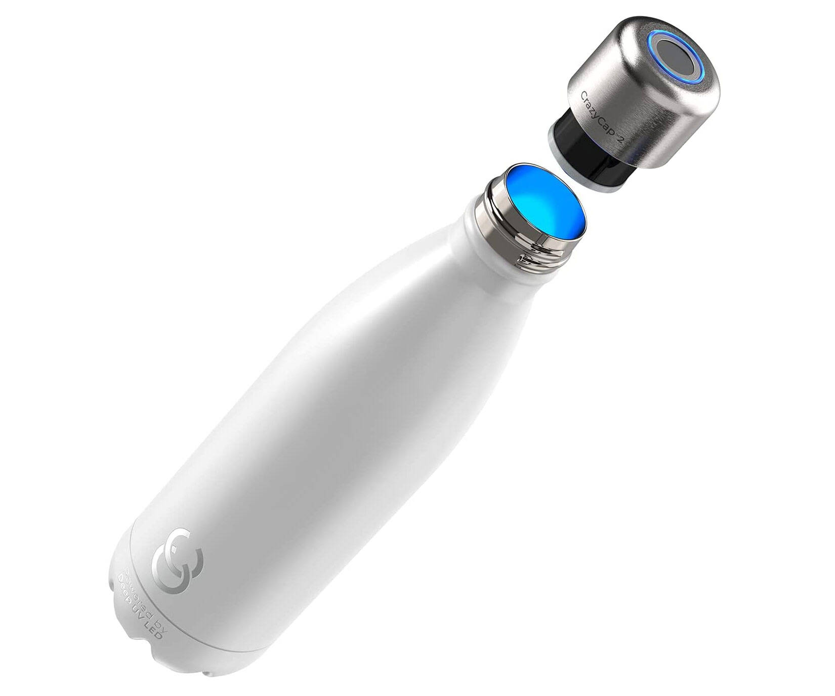 CrazyCap UV Self-Cleaning Water Bottle - coolthings.us
