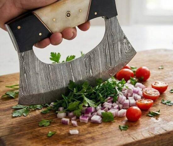 Damascus Steel Alaska Ulu Knife - //coolthings.us