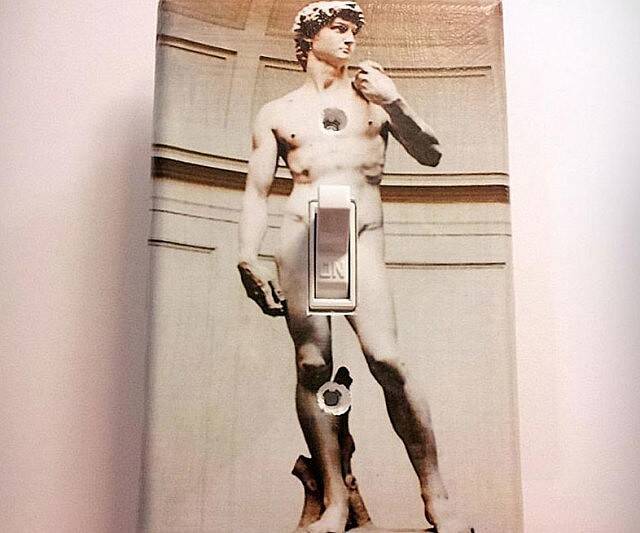Michelangelo's David Light Switch - //coolthings.us