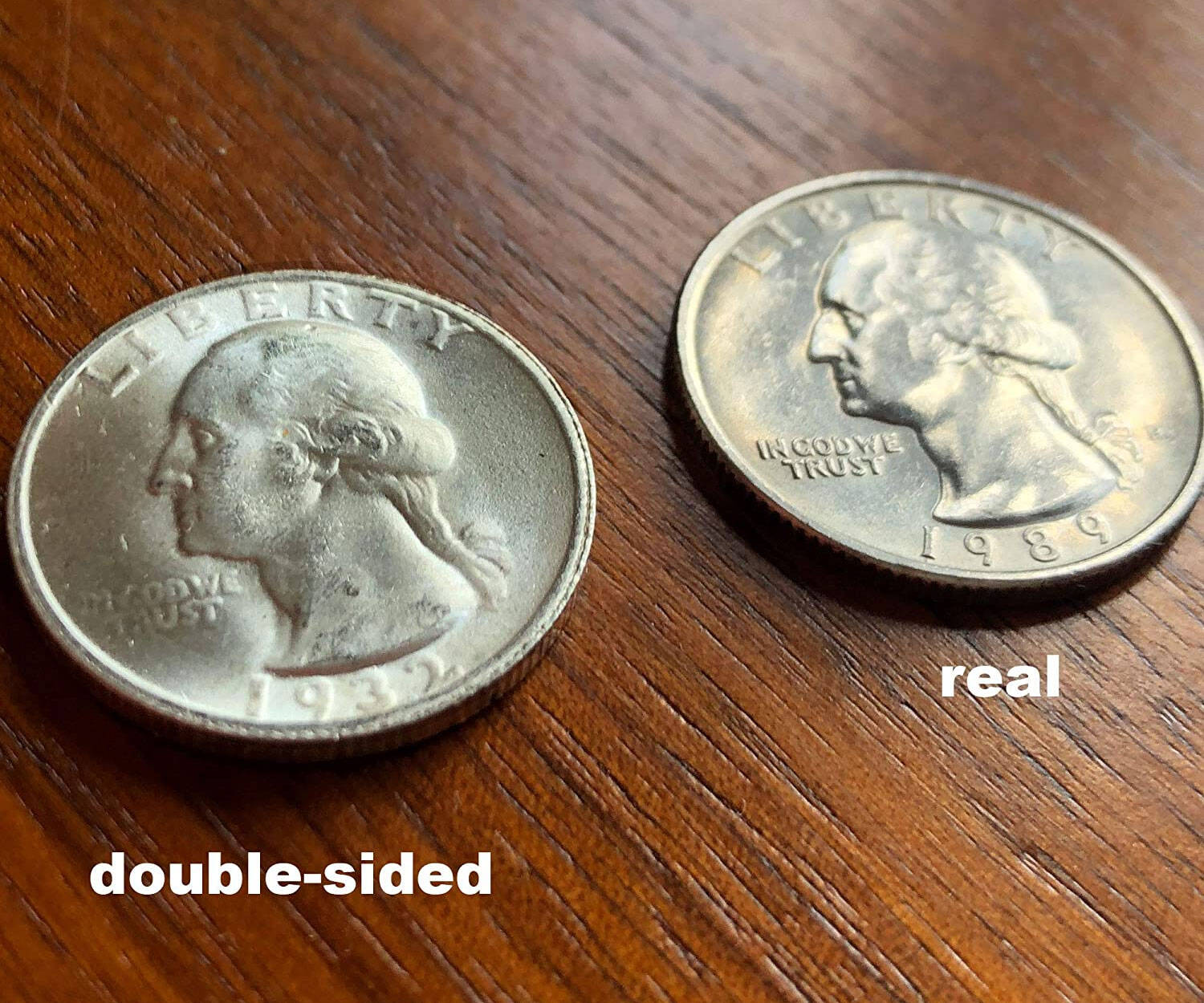 Double-Sided Prank Quarters