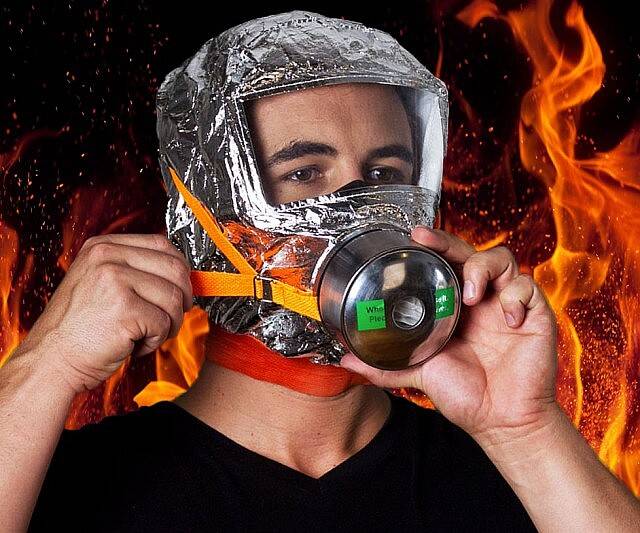 Emergency Fire Escape Mask - //coolthings.us