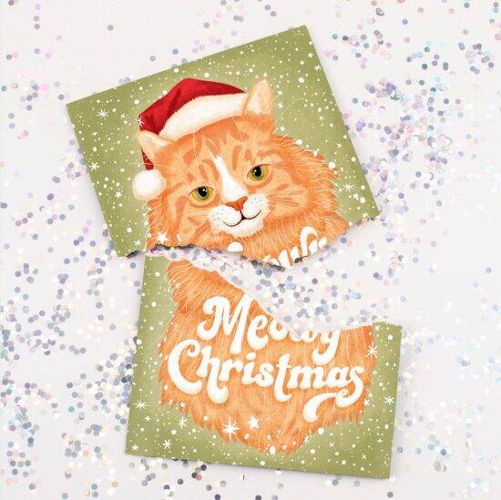 Endless Meowy Christmas Card - //coolthings.us