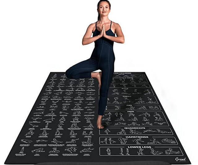 Extra-Large Instructional Yoga Mat
