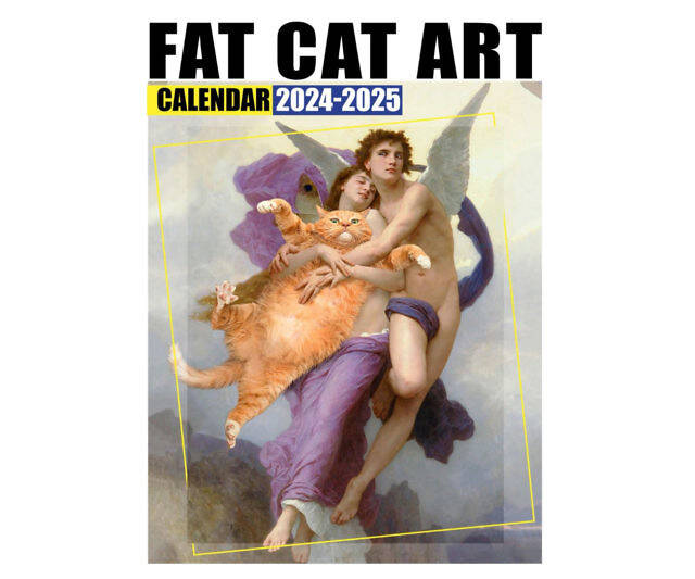 Fat Cat Art Calendar - //coolthings.us