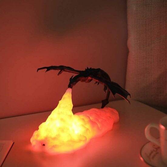 Fire Breathing Dragon Table Lamp